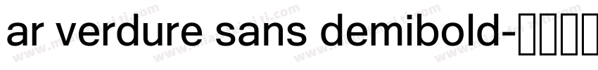 ar verdure sans demibold字体转换